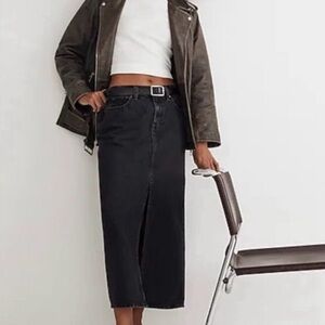 Madewell Denim Mid-Rise Maxi Skirt